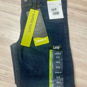 Lee Blue Straight Jeans Classic Denim